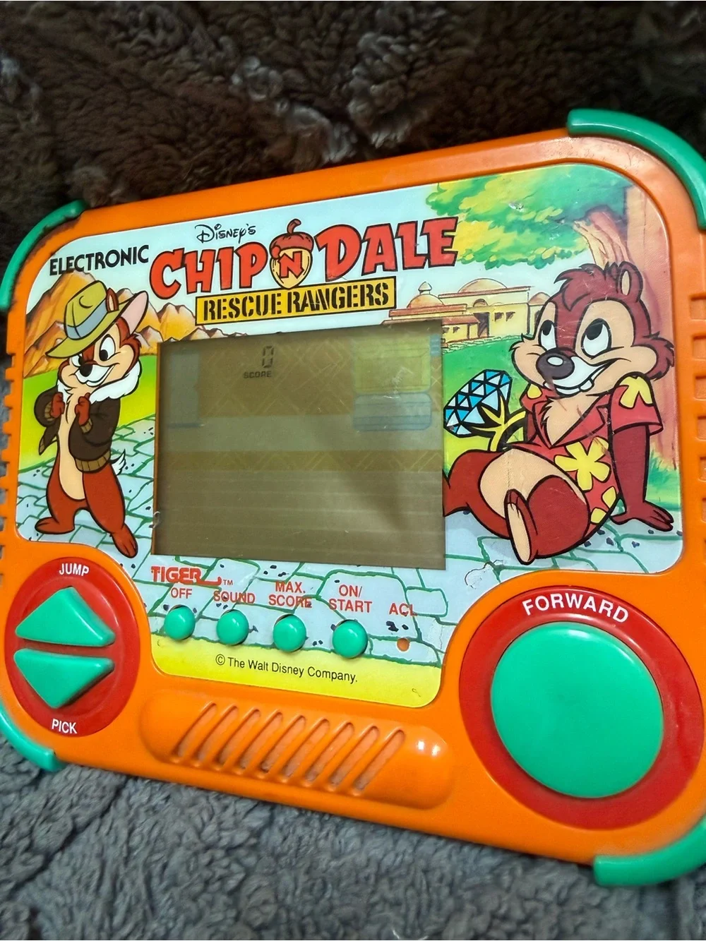 Vintage 1990 Tiger Electronics Chip 'n Dale Rescue Rangers Handheld Game(tested)